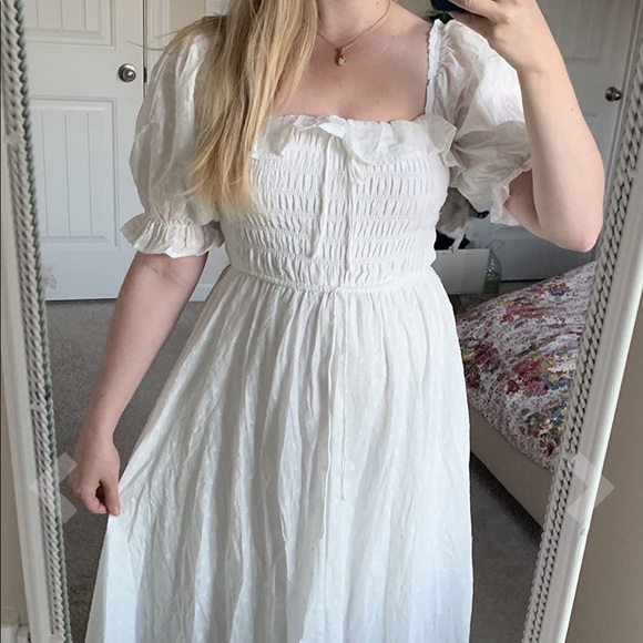 Women White Dress - Picture 14 of 16